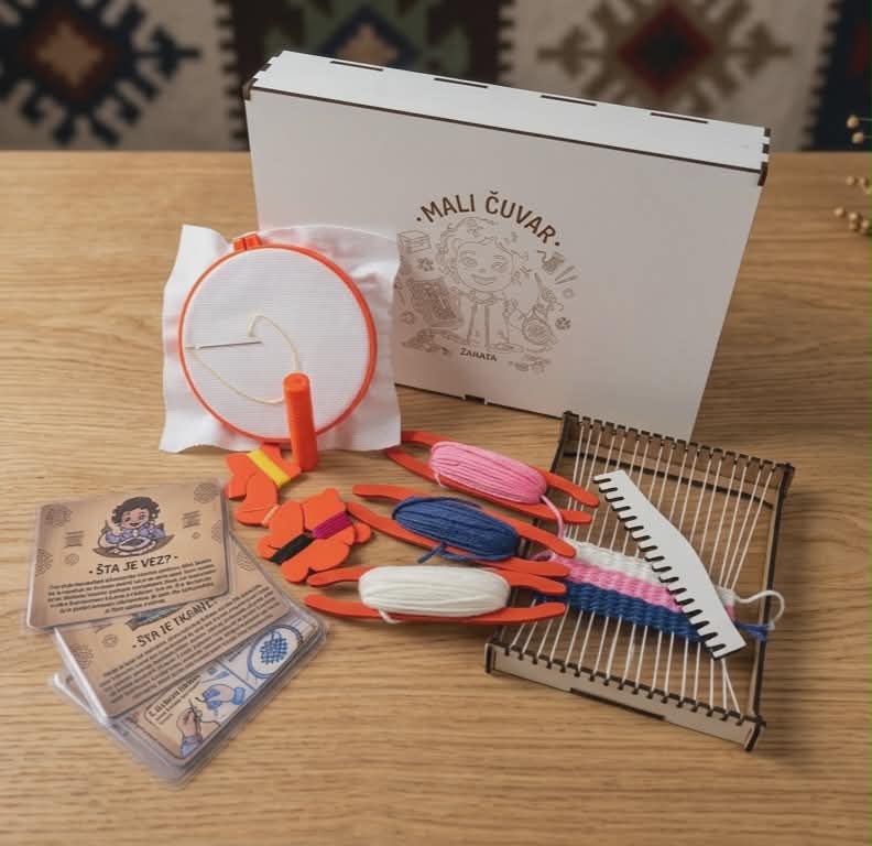 Mali čuvar zanata: Set za tkanje i vez — slika 1