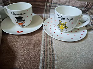 Šoljice za kafu rucno oslikane