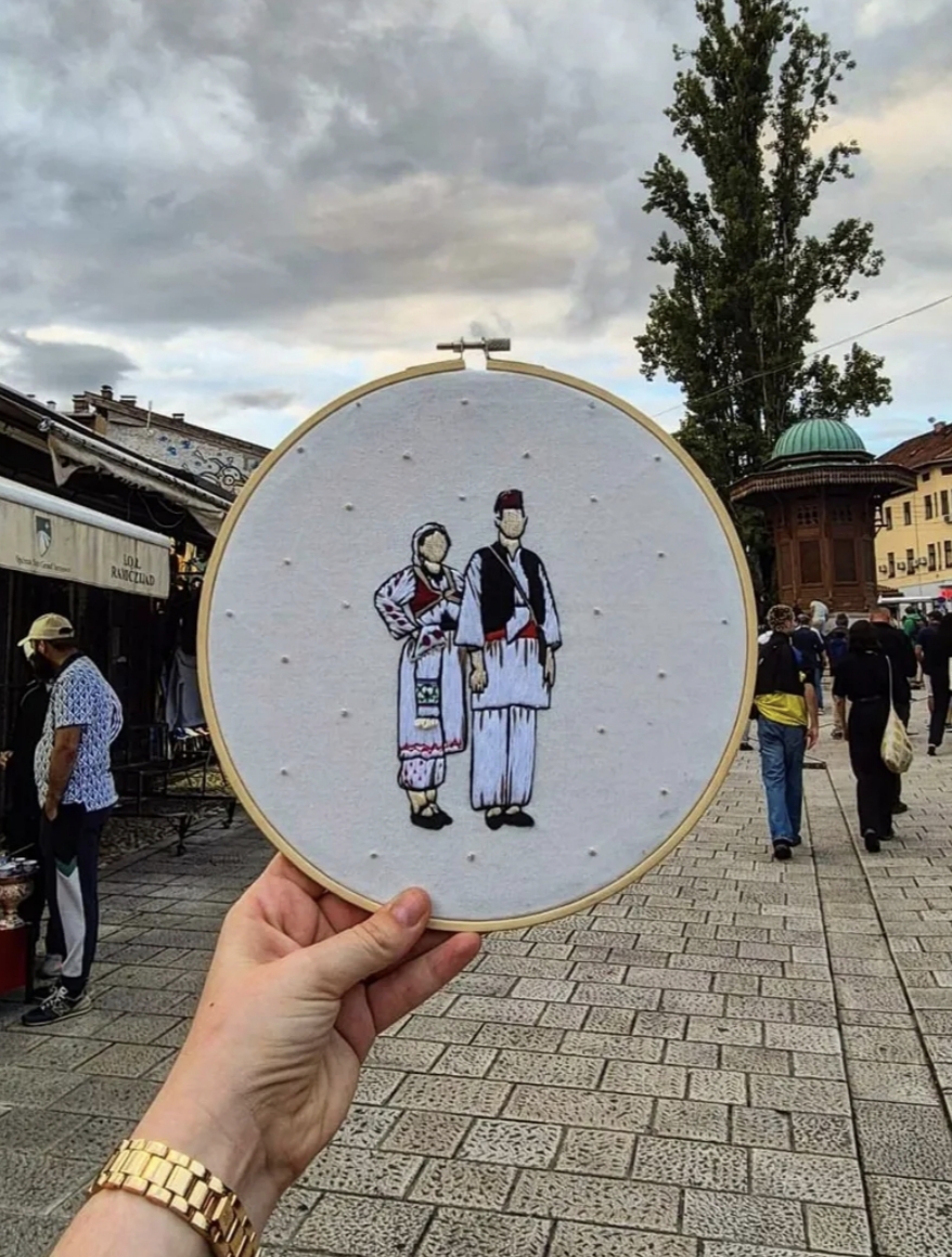 Ručni vez na đerđefu  — slika 1