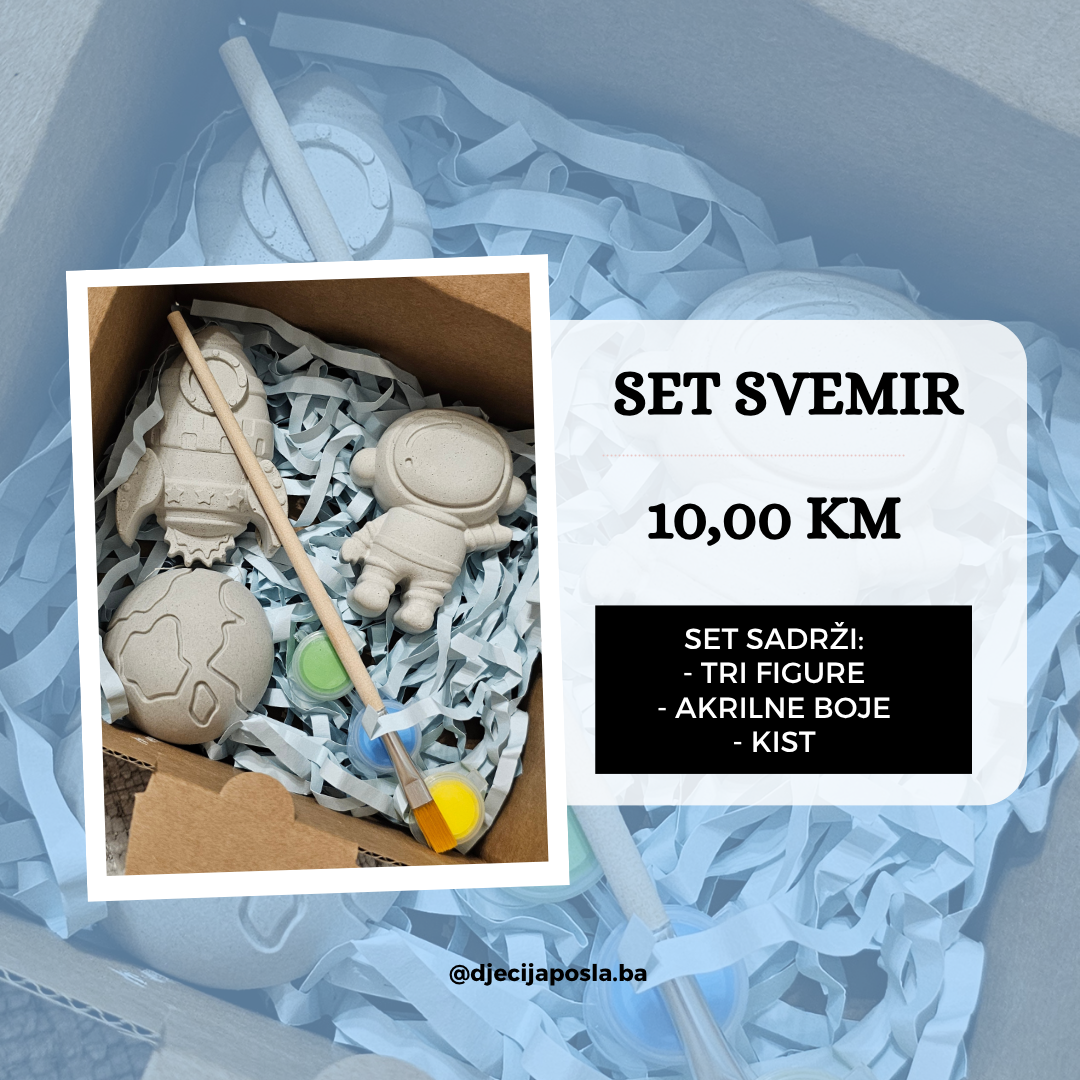 Gipsani set figura svemir — slika 1
