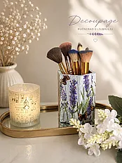 Decoupage držač za četkice/organizator