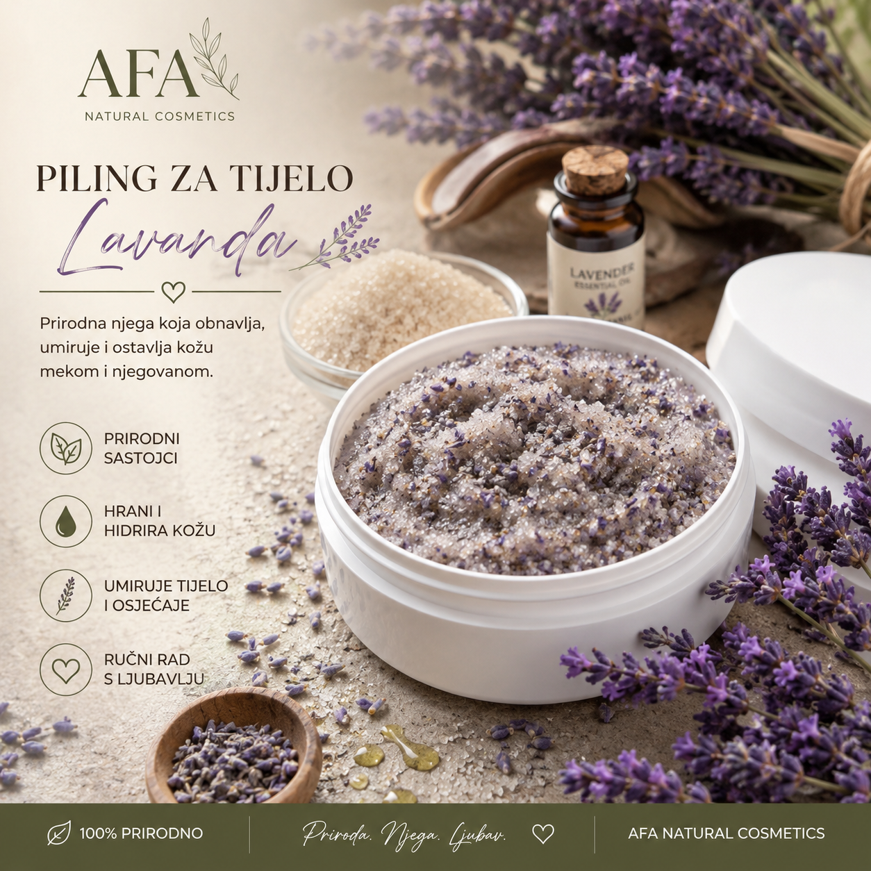 Piling za tijelo lavanda — slika 1
