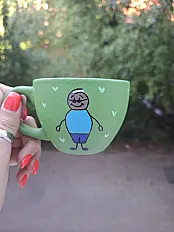 Rucno oslikana solja