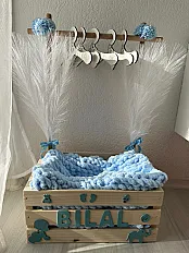 Baby box s puffy pletenom dekicom i mini ofingercima