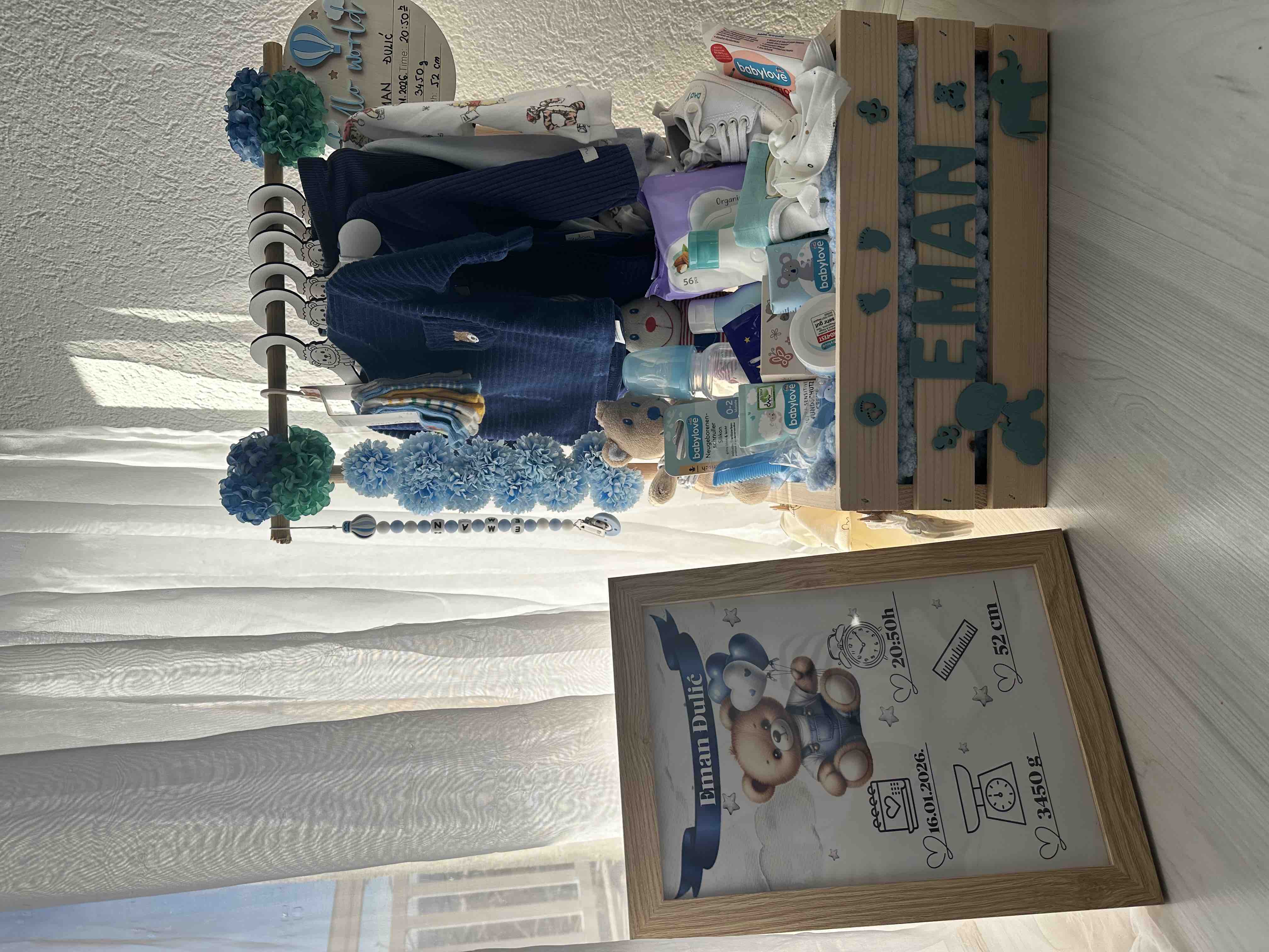 Premium Baby Box s Imenom – Unikatni Poklon za Bebu — slika 1