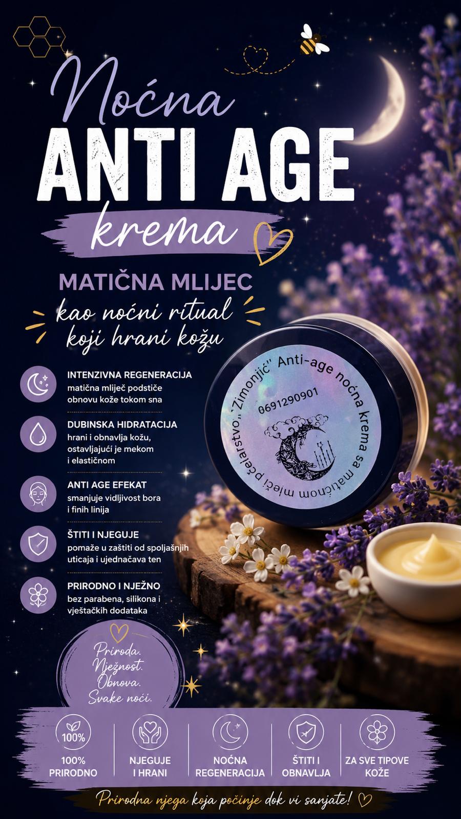 Noćna anti age krema — slika 1