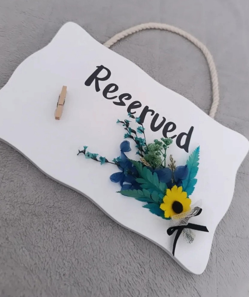 Dekoracija RESERVED za vjenčanje  — slika 1