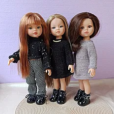 Set odjeće za lutke Paola Reina - top sa šljokicama i pantalone — slika 2