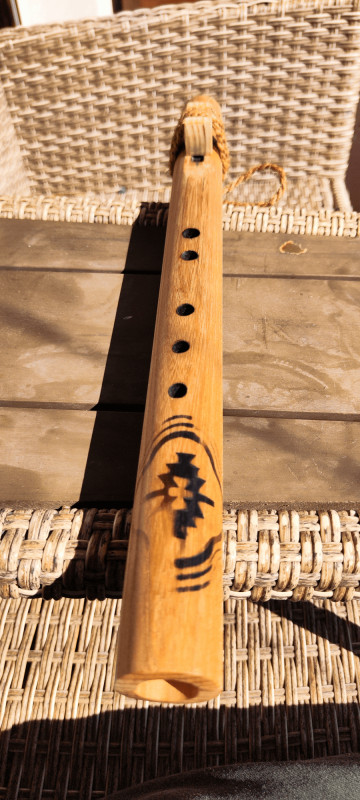 Native American Style flauta - Jasen (Mid A) - Ručni rad — slika 2