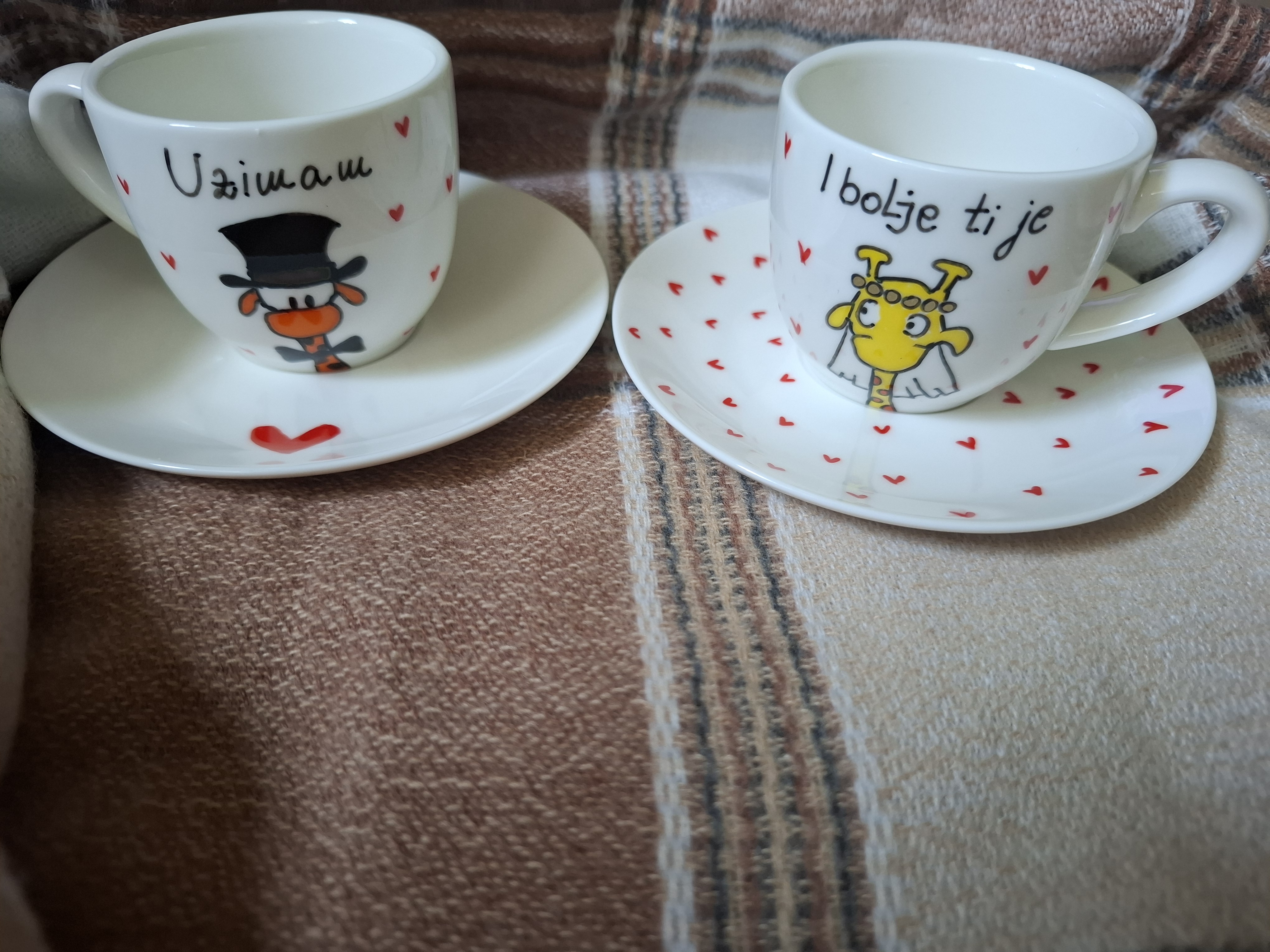 Šoljice za kafu rucno oslikane — slika 4