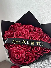 Buket od satenskih ruža — slika 2
