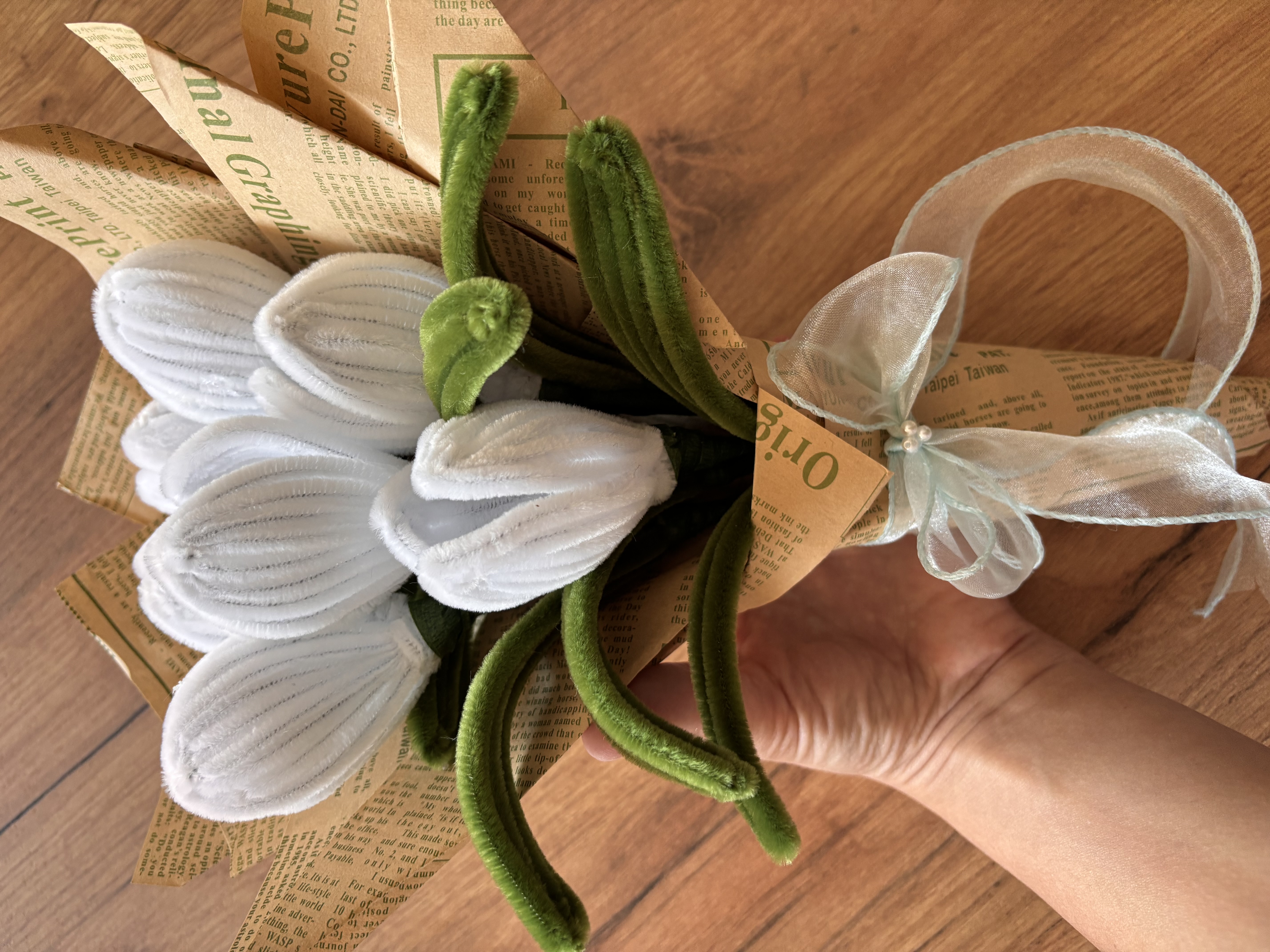 Buket bijelih tulipana — slika 2