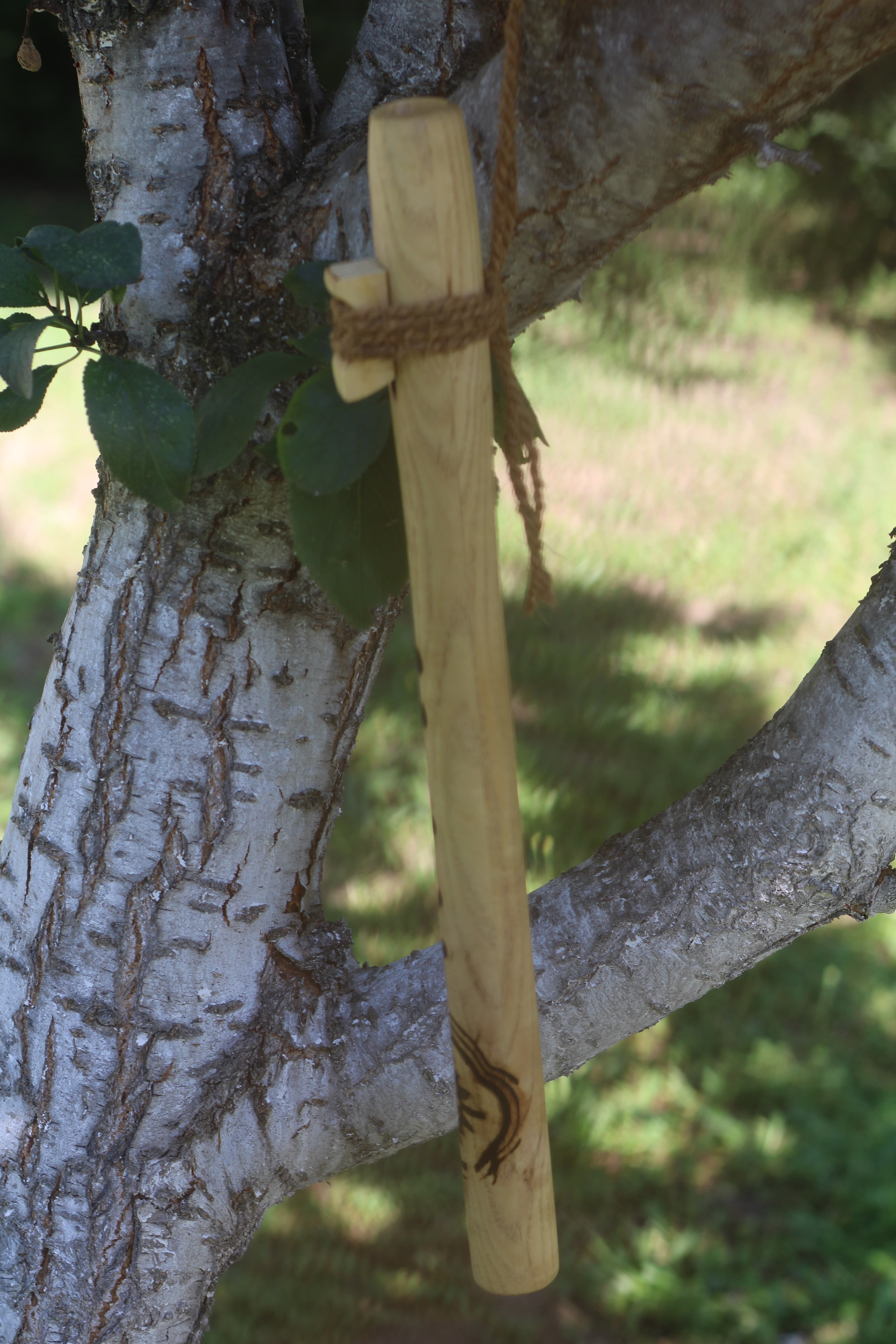 Native American Style flauta,  Hrast (Mid Ab/G#) - Ručni rad — slika 4