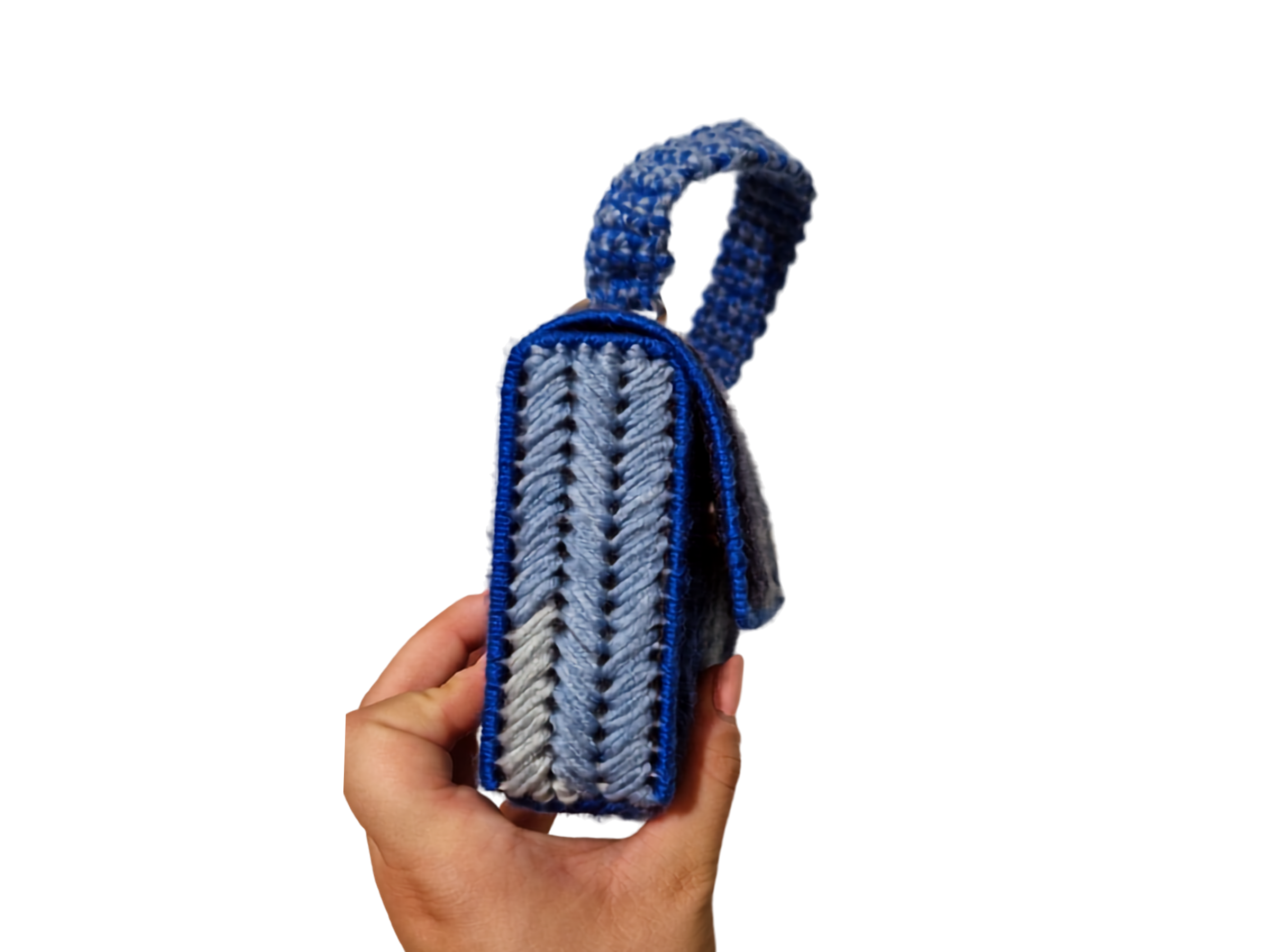 Pletena torbica - Blue Magic  — slika 2