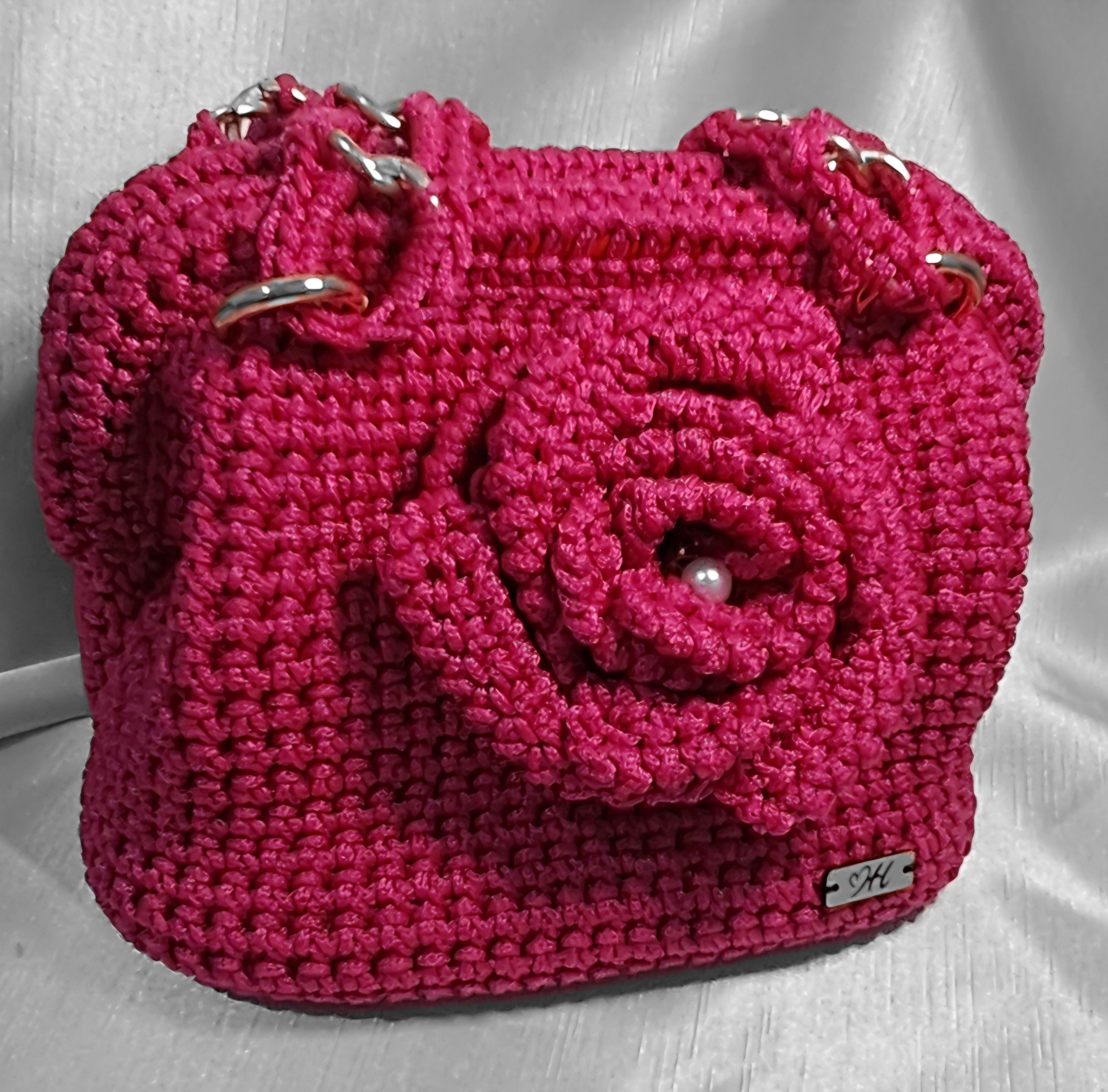 Clutch torbica sa ružom  — slika 3